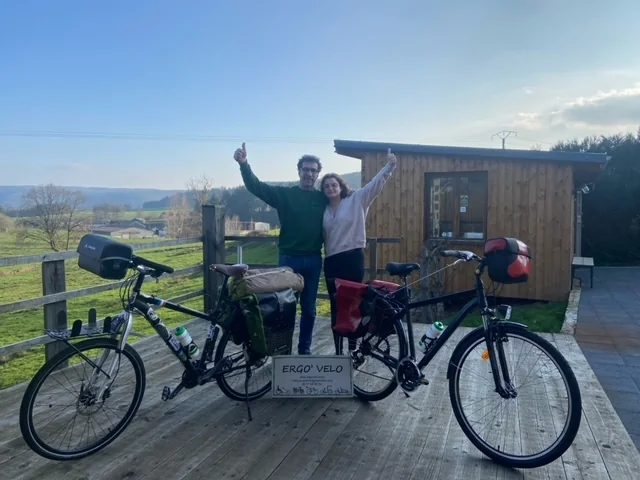 Départ en périple à vélo
