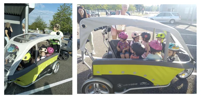 Le Go Cab, vélo pouvant transporter jusqu'à 8 enfants